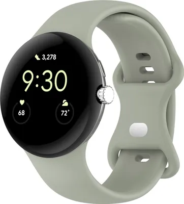 Obrázek produktu pro Pro Google Pixel Watch 3 45mm silikonový řemínek s motýlkovou sponou velikosti S Light grey