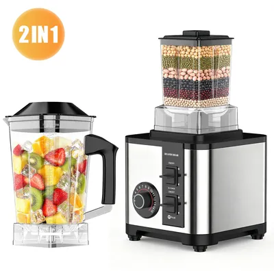 Obrázok produktu pre Multifunkčný mixér – mixér a drvič – objem 2,5 l – vysoká rýchlosť – príprava smoothie – drvič ľadu – 220 V