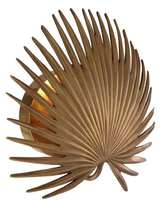 Produktbild von Casa Padrino Designer Wandleuchte Vintage Messingfarben 34 x 14,5 x H. 32 cm - Hotel & Restaurant Wandlampe