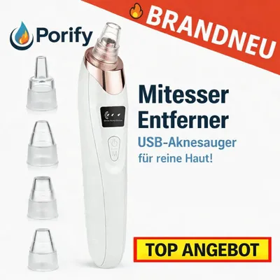 Immagine prodotto di Porify™ Rimuovi punti neri Aspiratore per pori Pulitore elettrico per pori acne Set USB