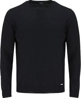 Produktbild von OLYMP modern fit trui wol, O-hals, zwart