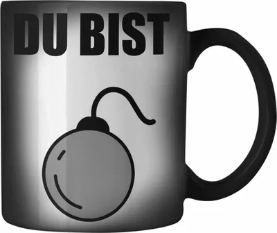 Produktbild von Trendation - Du Bist Bombe Lustige Farbwechsel Zauber-Tasse mit Spruch Geschenk Kollege Kollegin Bester Freund Freundin Sarkastischer Spruch (Schwarz)