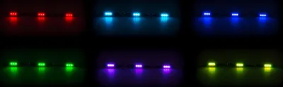 Produktbild von LKW LED Innenleuchte ALL Ride, flache Bauweise 3 x 3 SMD-LED, 7 Farben, geschaltet, Länge 50 cm, 10 - 30V