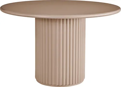Produktbild von Runder Esstisch für 4 Personen aus MDF – Braun – TAMARZO