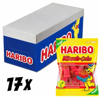 Produktbild von Haribo Kirsch-Cola vegetarisch 17 x 175g Vorratspack