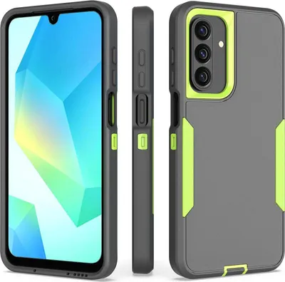 A product shot of a phone case, displayed from multiple angles.