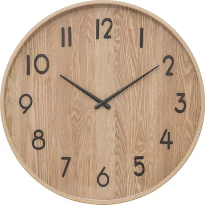Produktbild von Eazy Living Wanduhr Ø 55 cm Garance Hell Holz