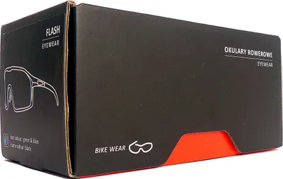 Produktbild von Kross Fahrradbrille Flash UV400 polarisierte Gläser – schwarzer Rahmen
