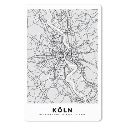 Produktbild von MuchoWow® Mauspad Mousepad Stadtplan - Deutschland - Karte - Köln - Karte 40x60 cm - Mousepads - Maus Mat - Pad - Mausunterlage - Schreibtisch Accesoire