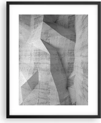 Produktbild von Gerahmtes Poster - Schwarzer Rahmen - Beton Wand Grau - 40x50 cm - Wand Bild - Wanddeko - Wandbilder - Kunstposter - Wandposter - Bilderrahmen - Bilder - Kunstdruck - Wandbild - P2BPA40x50-4183