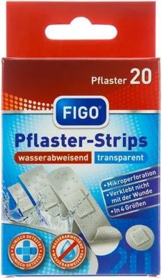 Produktbild von 40 Transparente Pflaster Strips: Diskret, Wasserabweisend & Atmungsaktiv für jeden Tag