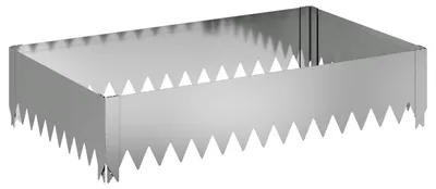 Obrázok produktu pre vidaXL Ohraničenie trávnika 100 x 60 x 20 cm, oceľ, strieborná