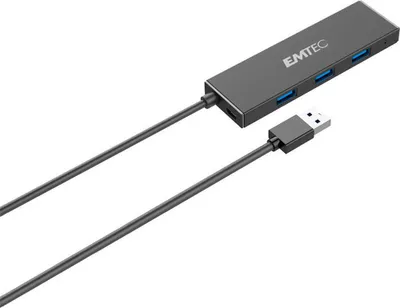Image de Emtec ECHUBT620A EMTEC Hub Ultra Slim USB3.1 4-Port T620A Type-A