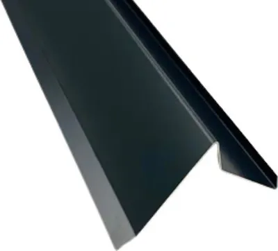 Produktbild von Ortgangblech Ortblech 2 m lang Alu Anthrazit RAL 7016 Zuschnitt 25 cm - Siehe Skizze