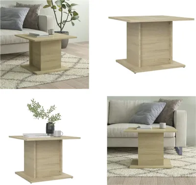 Obrázek produktu pro vidaXL Konferenční stolek Sonoma dub 55,5x55,5x40 cm Materiál na bázi dřeva - Konferenční stolek - Odkládací stolek - Odkládací stolek