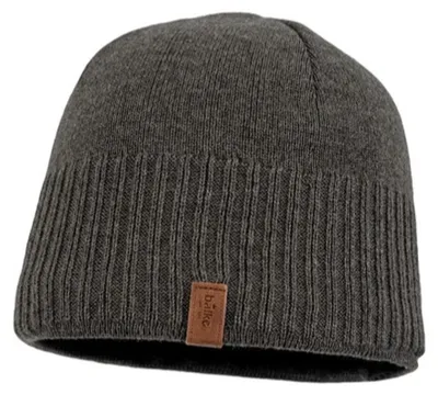 Produktbild von Balke Uni Strickmütze Vollfleecefutter, grau, Gr. Einheitsgröße