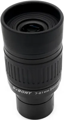 Zdjęcie produktu dla Okular teleskopowy Svbony SV135 z zoomem, 1,25 cala, 7–21 mm, szerokie pole widzenia 60 stopni, 7 elementów w 4 grupach, akcesoria teleskopowe do teleskopów do obserwacji planet