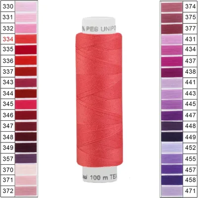 Produktbild von Nähgarn 10 x 100m Unipoly 120 Tex14x2 Universalnähgarn Allzweckgarn Polyester 2v6 Farbwahl, Farbe:334