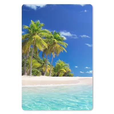 Produktbild von MuchoWow® Mauspad Mousepad Strand - Meer - Palme - Sonne - Sommer 40x60 cm - Mousepads - Maus Mat - Pad - Mausunterlage - Schreibtisch Accesoire