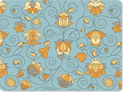 Produktbild von MuchoWow® Mauspad Mousepad Muster - Vintage - Blumen 40x30 cm - Mousepads - Maus Mat - Pad - Mausunterlage - Anti Rutsch