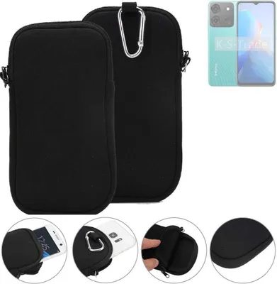 Produktbild von K-S-Trade Neopren-Hülle Handyhülle kompatibel mit Infinix Smart 7 Plus Schutzhülle Neoprenhülle Sleeve Schutz-Hülle Gürtel Tasche Case Holster