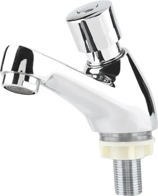 Obrázek produktu pro Veřejná kuchyně, koupelna, chromovaná, samouzavírací, úsporná, s časovým zpožděním, pro umyvadlo, umyvadlo, vodovodní baterie