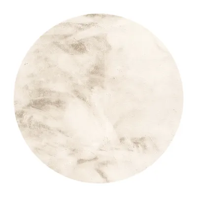 Produktbild von Volero - Hochflor Teppich Rund - Comfy Supreme Creme - Ø 200 cm - Wohnzimmer, Esszimmer, Schlafzimmer - Ländlich, Modern, Skandinavisch