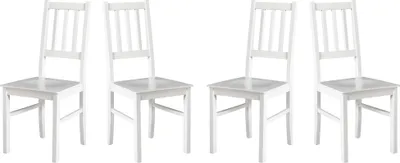 Image de Chaise de salle à manger 4x "BOS 4 D", blanc