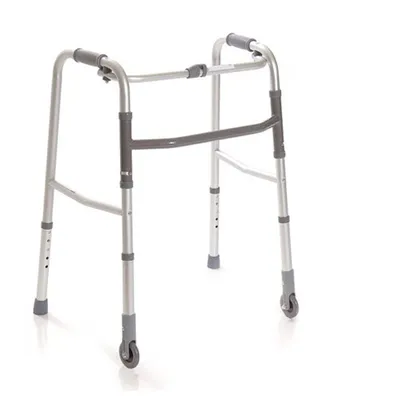 Immagine prodotto di Rollator Moretti con 2 ruote fisse e 2 punte