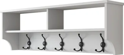 Immagine prodotto di Calicosy - Appendiabiti con 2 vani e 5 ganci L120 cm - BROOKE