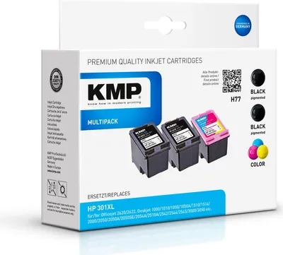 Produktbild von KMP Patrone HP HP301XL CH563EE Multipack BK/C/Y/M remanufactured