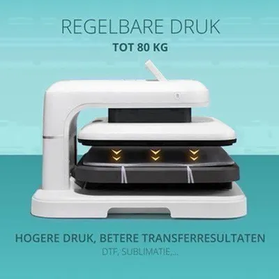 Productafbeelding van Transferpers Automatische Transferpers 1600 W Metaal Wit Textieldruk Hittepers