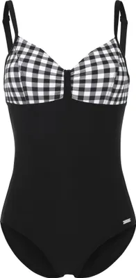 Produktbild von LASCANA Badeanzug schwarz-weiß Größe 38 Cup E