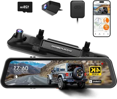 Productafbeelding van Achteruitkijkspiegel Dashcam - Spiegelcamera - Auto Camera - Camera Voorruit - Rijveiligheid Kamera