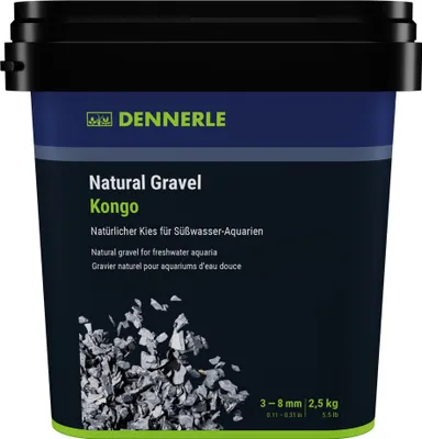 Produktbild von Dennerle Natural Gravel Kongo, 3 - 8 mm, 2,5 kg