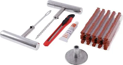 Obrázek produktu pro Sada na opravu bezdušových pneumatik, 35 položek.