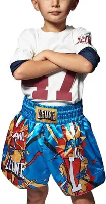 Zdjęcie produktu dla Leone 1947 Hero Kids Spodenki tajskie niebieskie