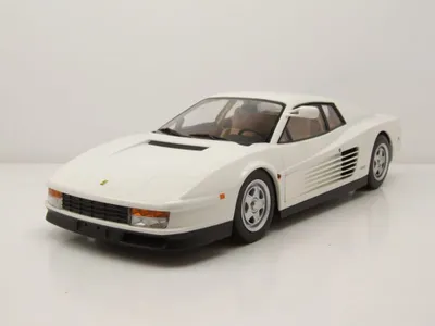 Produktbild von KK Scale 180502 Ferrari Testarossa Monospecchio 1984 weiß 1:18