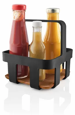 Produktbild von Eva Solo Nordic kitchen Table Caddy Black, Tisch Organizer, Gewürzständer, Küchenutensil, Schwarz, 17 x 17 x 18.5 cm, 520451