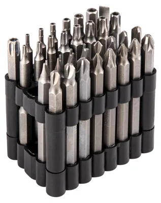 Produktbild von Brüder Mannesmann Bitsatz 32-tlg., mit Spezialbits, lange Torx- und Hex-Bits 75