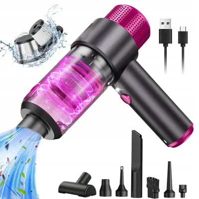 Produktbild von 4-in-1-Mini-Handstaubsauger, kabellos, 15.000 Pa, Gebläse, Pumpe, HEPA-Filter