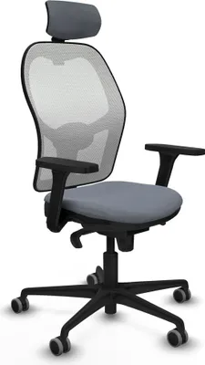 Zdjęcie produktu dla Krzesło biurowe z zagłówkiem Piqueras y Crespo 3D036G2 Szary