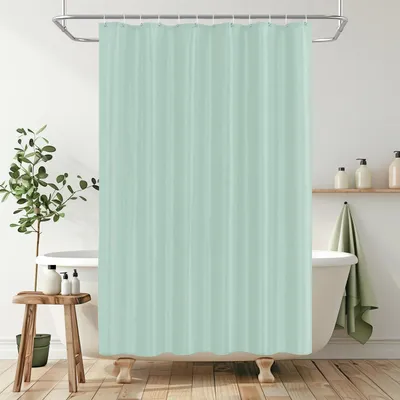 Imagen del producto de Cortina de ducha de poliéster, resistente al moho, de 180 x 200 cm, para bañera