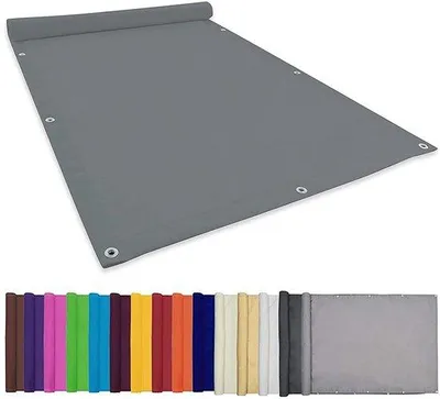 Imagen del producto de Unyqoos® - Vela de sol: protección UV del 95%, 100% poliéster con doble revestimiento de PU, resistente al agua, ojales inoxidables, incluye 4 cuerdas de sujeción, ideal para jardín y terraza