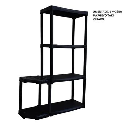 Obrázek produktu pro Set regál 600x300x1330 mm, 4 police a rohový držák