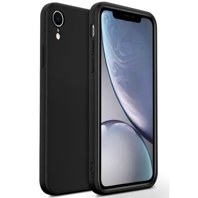 Obrázek produktu pro iPhone XR Pouzdro, Tekuté Silikonové Gumové Pouzdro, Nárazuvzdorné a Odolné proti Poškrábání pro iPhone XR černé