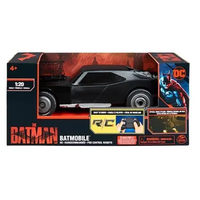 Produktbild von DC Comics , The Batman Batmobile ferngesteuertes Auto im offiziellem Aussehen wie im Batman-Kinofilm, Kinderspielzeug für Jungen und Mädchen, Auto, 1:20, 4 Jahr(e), 610 g