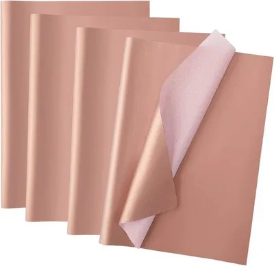 Produktbild von Famanu Seidenpapier Roségold Metallic - Verpackungsmaterial für Geschenke und Dekoration (100 Blätter)