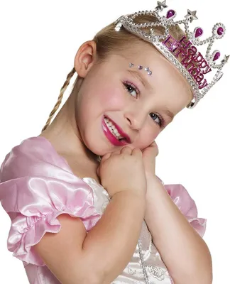 Produktbild von Boland 44077, Karnevalskostüm-Diadem, Kind, Weiblich, Happy Birthday, Polystyrene, Silber