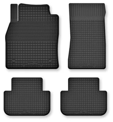 Produktbild von Gummi-Fußmatten für BMW X7 G07 2018- – 4-tlg, Schwarz, Semi-Universal, angepasst – Wielganizator Semi-Universal
